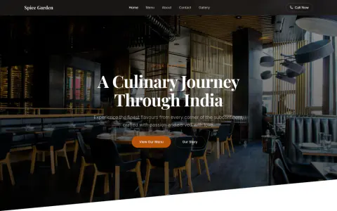 Spice Garden restaurant live demo